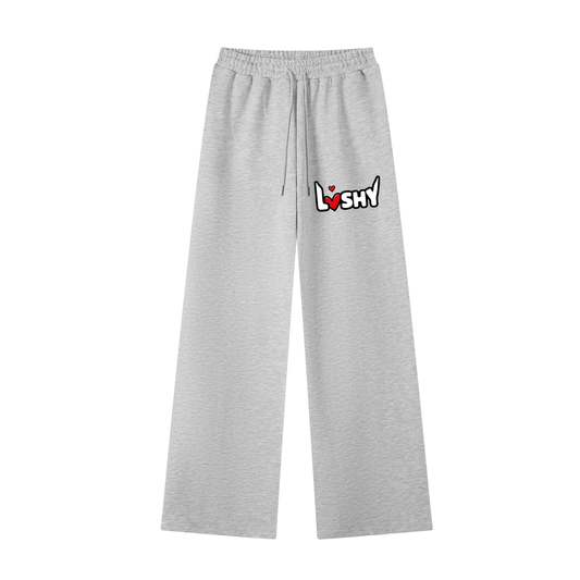 LUSHY HEART STAMP STRAIGHT SWEATPANTS